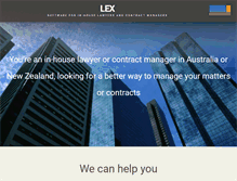 Tablet Screenshot of lex.com.au