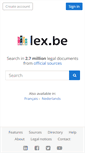 Mobile Screenshot of lex.be